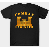 Combat Engineer T-Shirt for Men in Black — Mens T Shirts