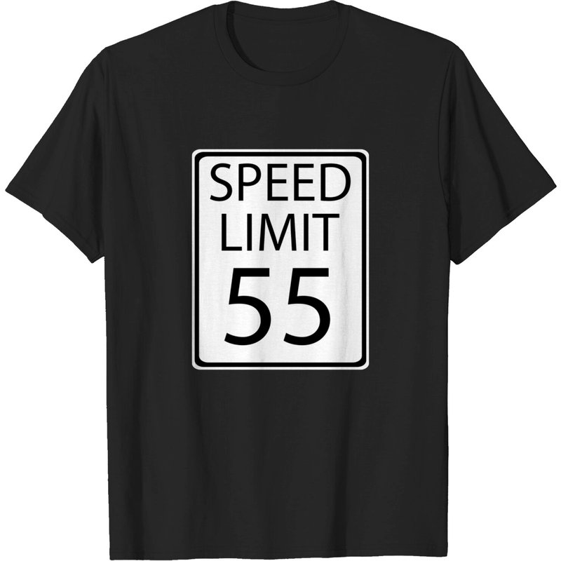 Speed Limit 55 Sign T-Shirt for Men