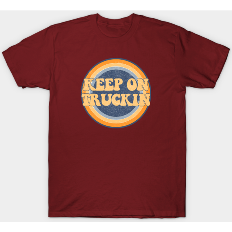 T-shirt Keep On Truckin' pour hommes en noir — T-shirts pour hommes