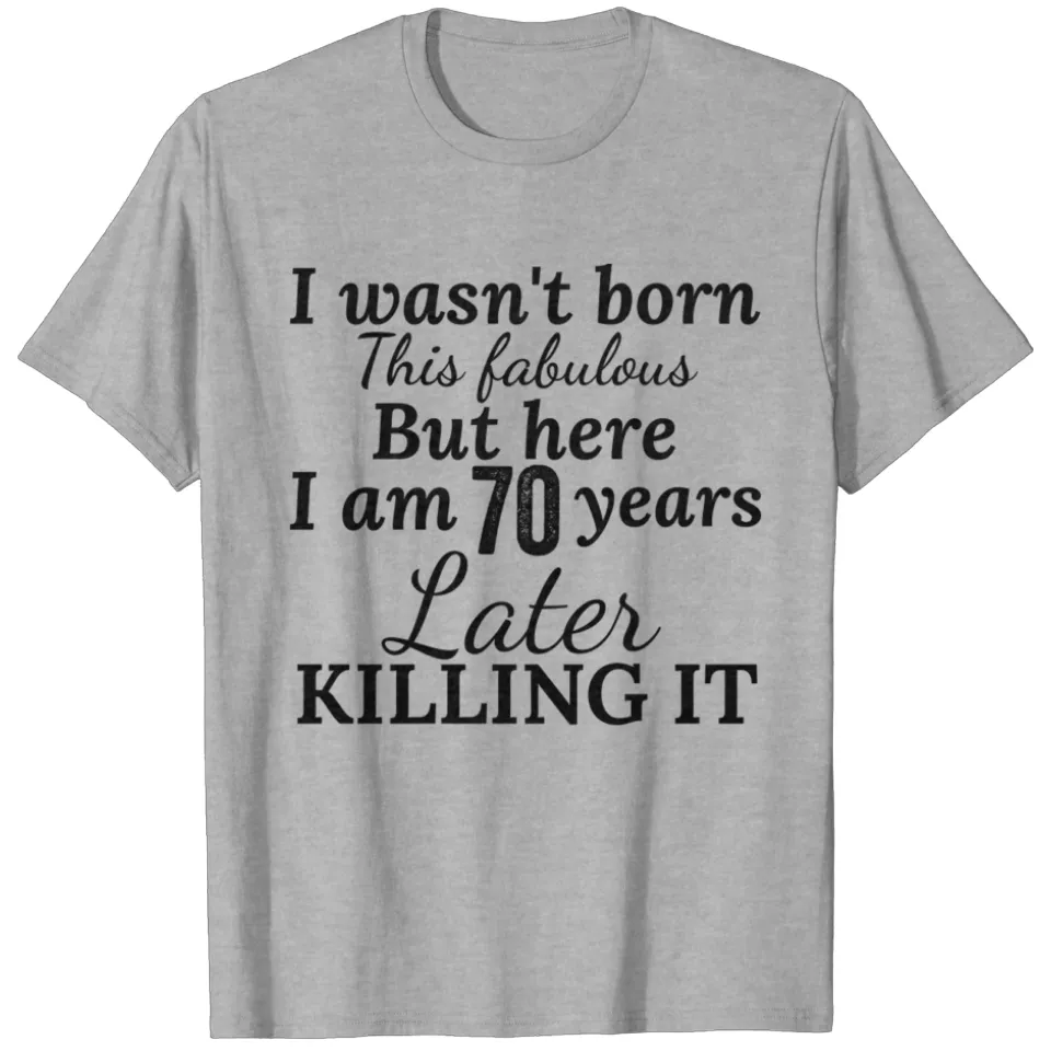 T-shirt cadeau d'anniversaire 70 ans pour hommes par Printerval — T-shirts pour hommes