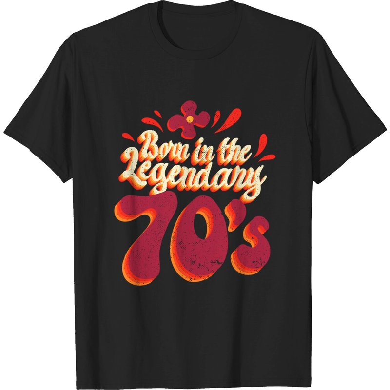 T-shirt Homme Born In The Legendary 70's — T-shirts pour hommes