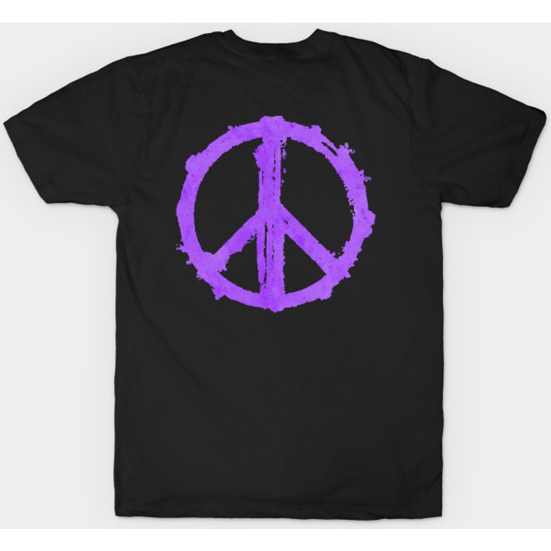 Peace Symbol Purple Men's T-Shirt