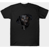 T-shirt avec visage de Labrador noir pour hommes — T-shirts pour hommes