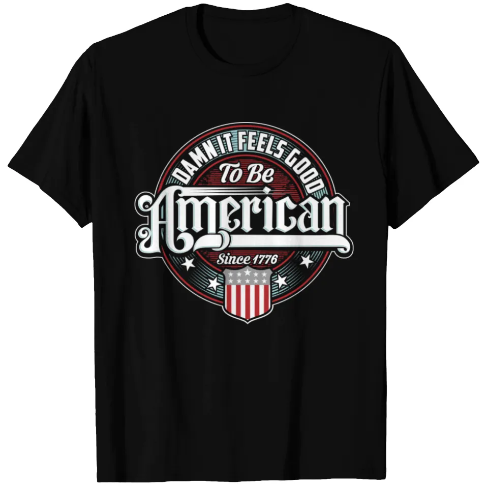 American Men's T-Shirt in Black