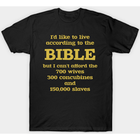 T-shirt pour hommes Bible Humor en noir — T-shirts pour hommes