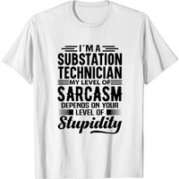 T-shirt Je suis Électricien de Sous-Station — T-shirts pour hommes