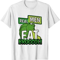 T-shirt pour hommes Real Men Eat Broccoli — T-shirts pour hommes