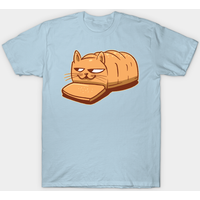 T-shirt Funny Cat Bread Loaf pour hommes en bleu royal — T-shirts pour hommes