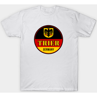 T-shirt Drapeau Rond de Trier, Allemagne pour Jeunesse