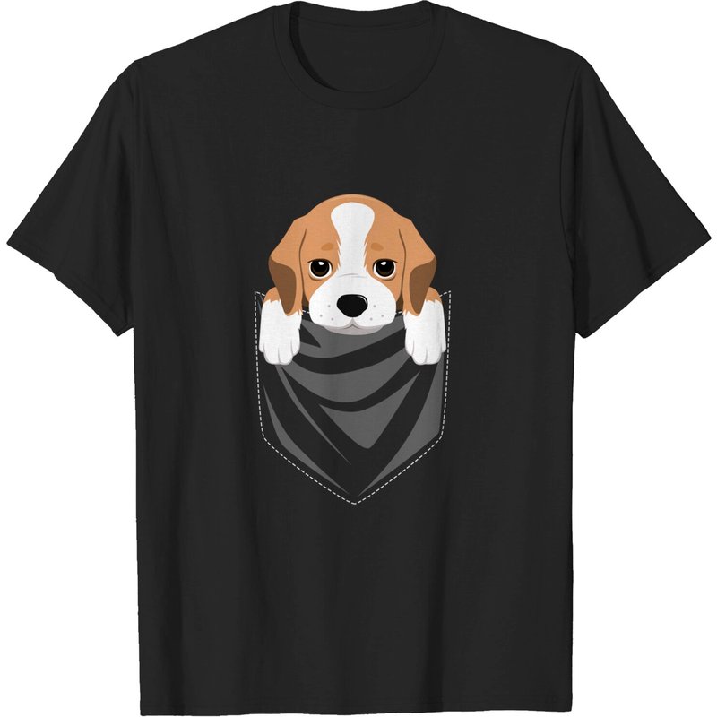 T-shirt pour homme Funny Beagle In Your Pocket
