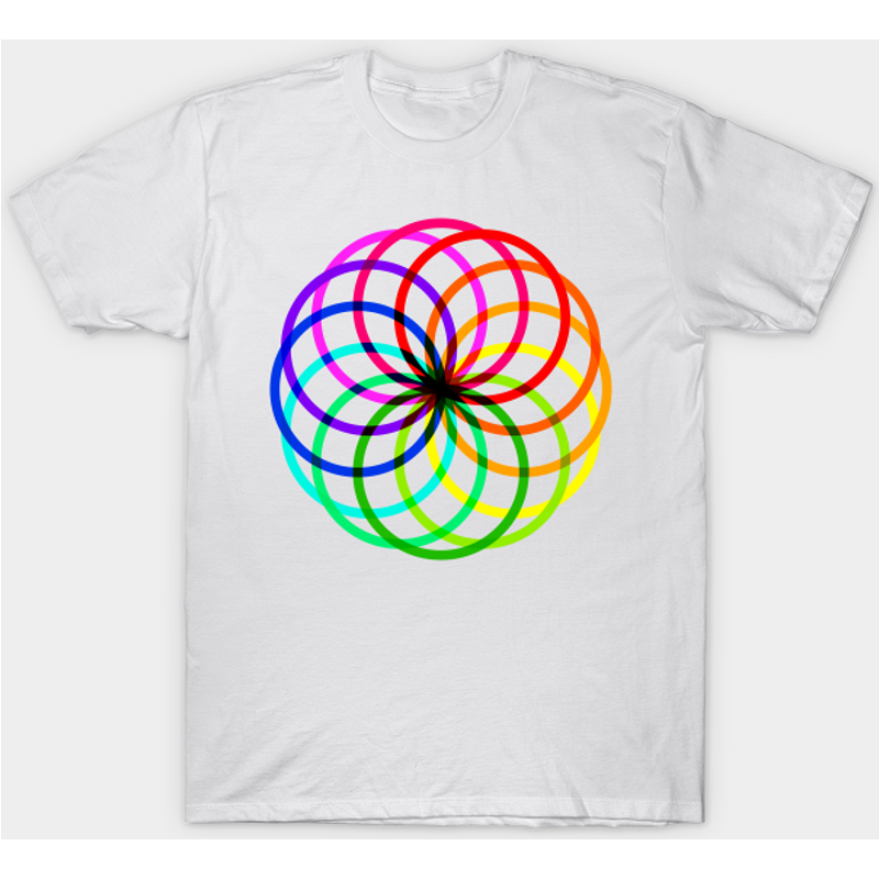 T-shirt Color Circles pour hommes en bleu royal — T-shirts pour hommes