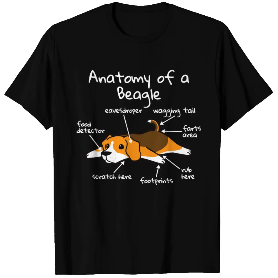 Anatomy Of A Beagle Men's T-Shirt