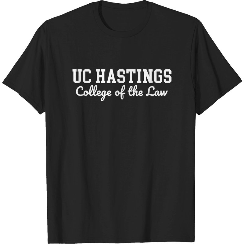T-shirt Uc Hastings College of the Law Cursive Blanc pour Hommes — T-shirts pour hommes