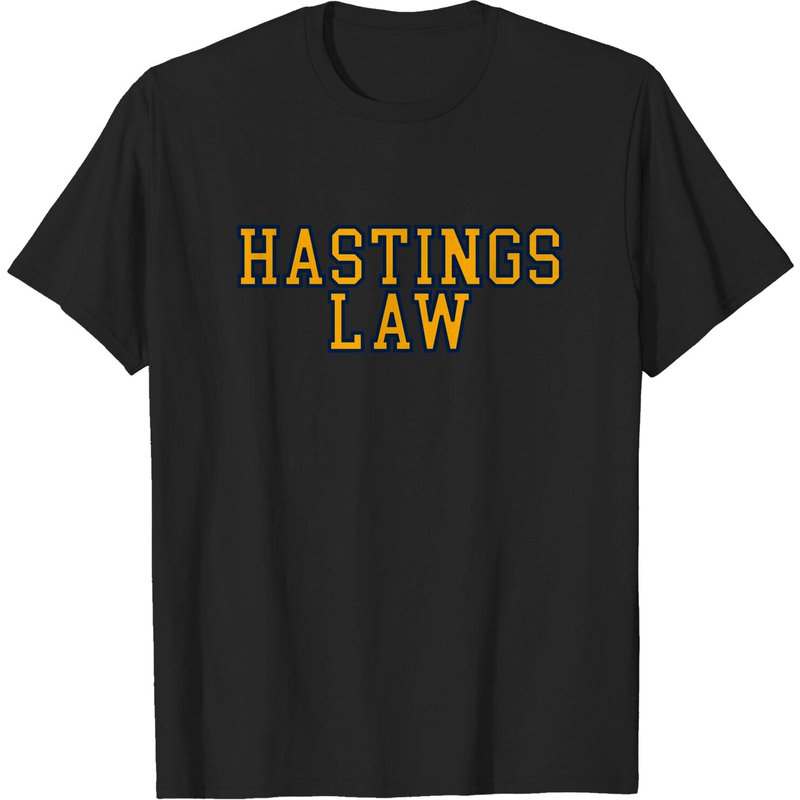 T-shirt Hastings Law Or avec Contour Marine pour Hommes — T-shirts pour hommes