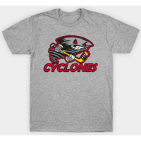 T-shirt pour hommes avec logo des Cyclones Hockey en bleu royal
