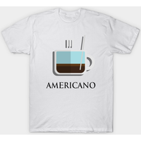 T-Shirt pour Hommes avec Design de Café Americano