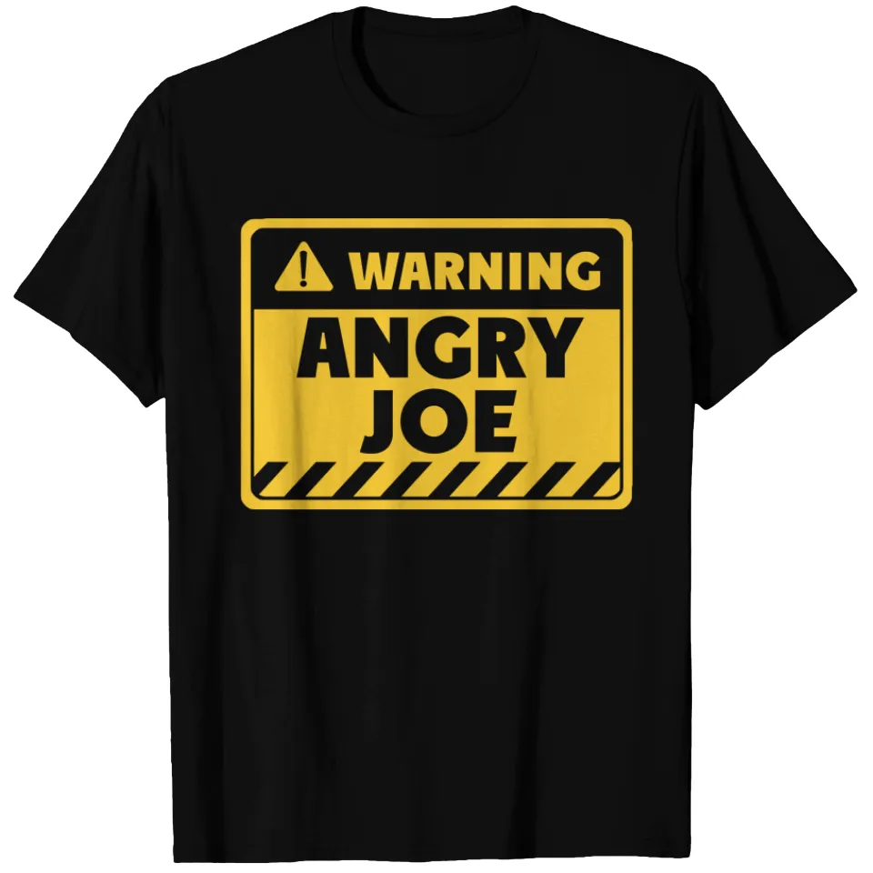 T-shirt Angry Joe Joe pour hommes en noir — T-shirts pour hommes