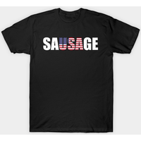T-shirt Humoristique USA American Sausage pour Hommes — T-shirts pour hommes