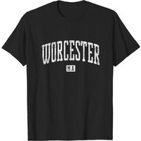 Worcester MA Vintage City T-Shirt for Men - Black