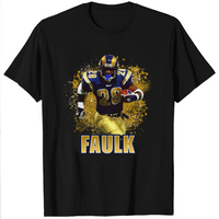 T-shirt pour hommes Marshall Faulk en bleu royal