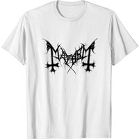 T-shirt Mayhem Logo (Édition Couverture Noire) pour hommes