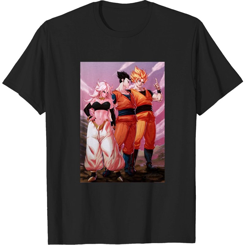 T-shirt pour hommes Dragon Ball Tag Team en noir — T-shirts pour hommes