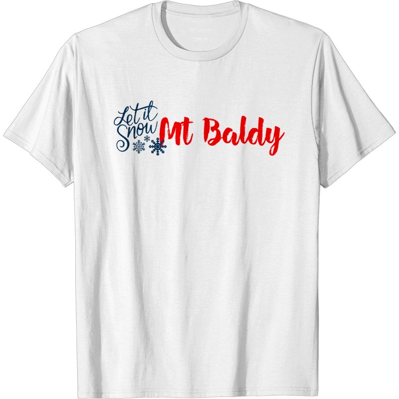 Mt Baldy en Neige - T-shirt pour Hommes Mt Baldy — T-shirts pour hommes