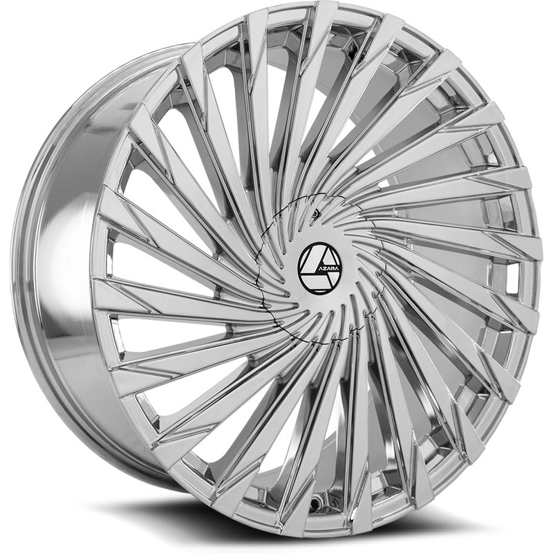 Roues Azara Aza-501 Chrome - Taille 24x9, Motif de Boulons 5x115 — Roues et jantes