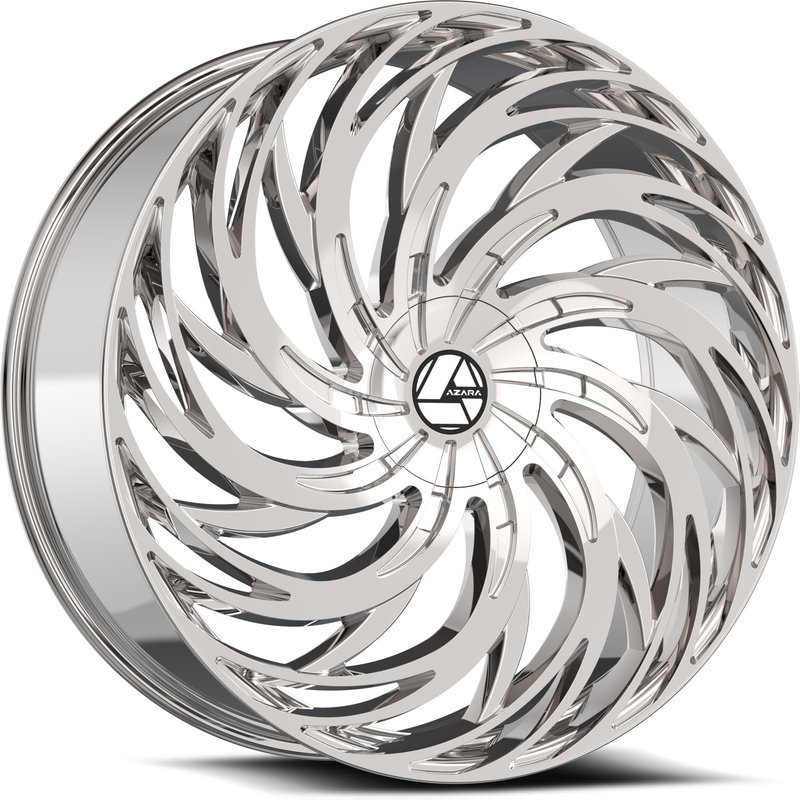 Azara Aza-531 Chrome Wheels - 18x8 Size, 5x100 Bolt Pattern — Wheels & Rims