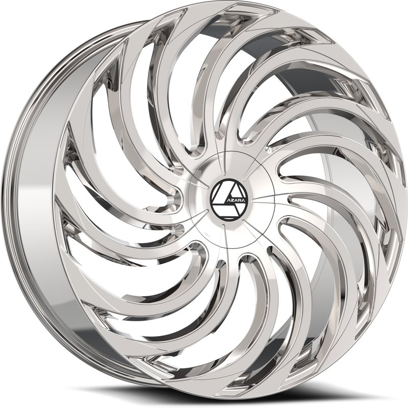 Azara Aza-534 Chrome Wheels - 18x8 - 5x100 Bolt Pattern — Wheels & Rims