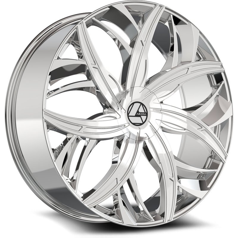 Azara Aza-541 Chrome Wheels - 18x8 - 5x112 Bolt Pattern — Wheels & Rims