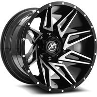 XF Off-Road XF-218 Gloss Black Machined Wheels - 20x10 -6x135