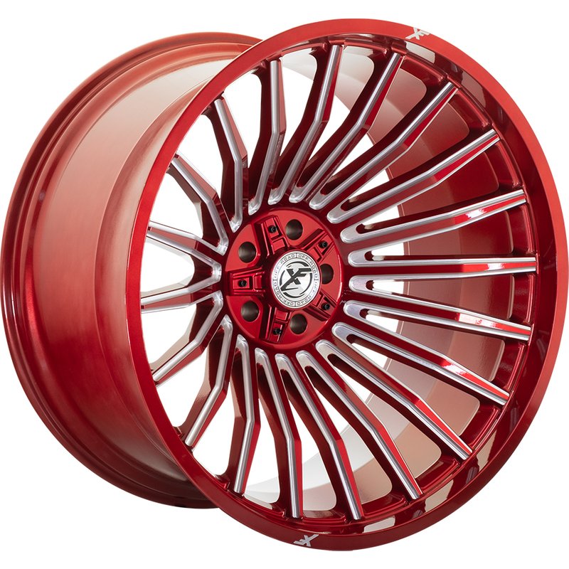 XF Off-Road XF-231 Red Milled Wheels - 20x10 - 5x127 -12 Offset — Wheels & Rims