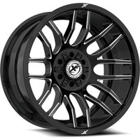 XF Off-Road XF-232 Gloss Black Milled Wheels - 17x9 - 5x127
