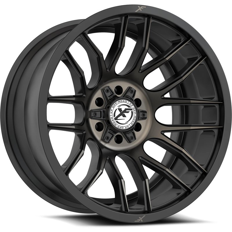 XF Off-Road XF-232 Black Bronze Tinted Wheels - 17x9 - 5x127 — Wheels & Rims