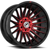 XF Off-Road XF-234 Gloss Black Red Machined Wheels 17x9 5x127