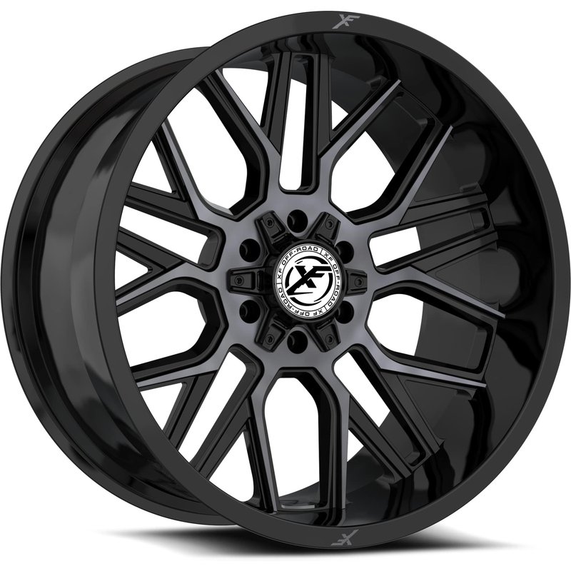 Roues XF Off-Road XF-235 Noir Gris Teinté - 20x10 - 6x135 — Roues et jantes