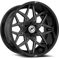 Roues XF Off-Road XF-238 Moulées Noires Brillantes - 17x9 - 5x127