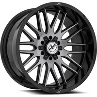 XF Off-Road XF-240 Black Brushed Wheels - 17x9 - 5x127 Bolt Pattern