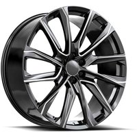 O.E. Revolution CAD-34 Gloss Black Milled 24x10 Rims 6x139.7