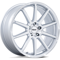 TSW TW004 Canard Machined Silver Wheels - 19x10.5 - 5x114.3 — Wheels & Rims