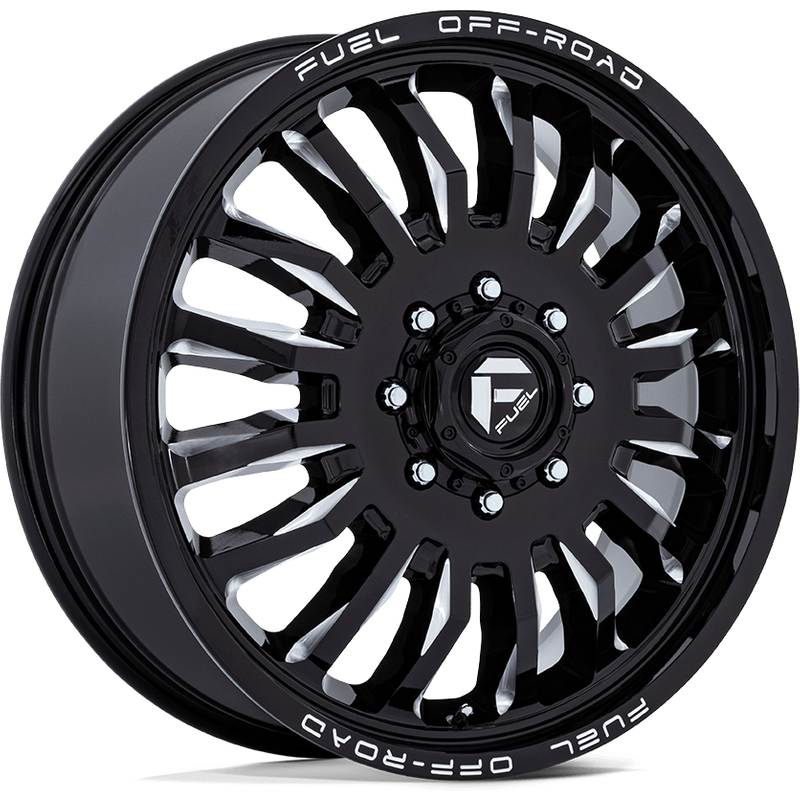 Fuel D868 ARC Dually Gloss Black Milled Wheels - 20x8.25 - 8x170 — Wheels & Rims