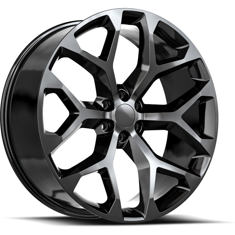 O.E. Revolution G-09 Gloss Black Wheels - 22x9 - 6x139.7 Bolt Pattern — Wheels & Rims