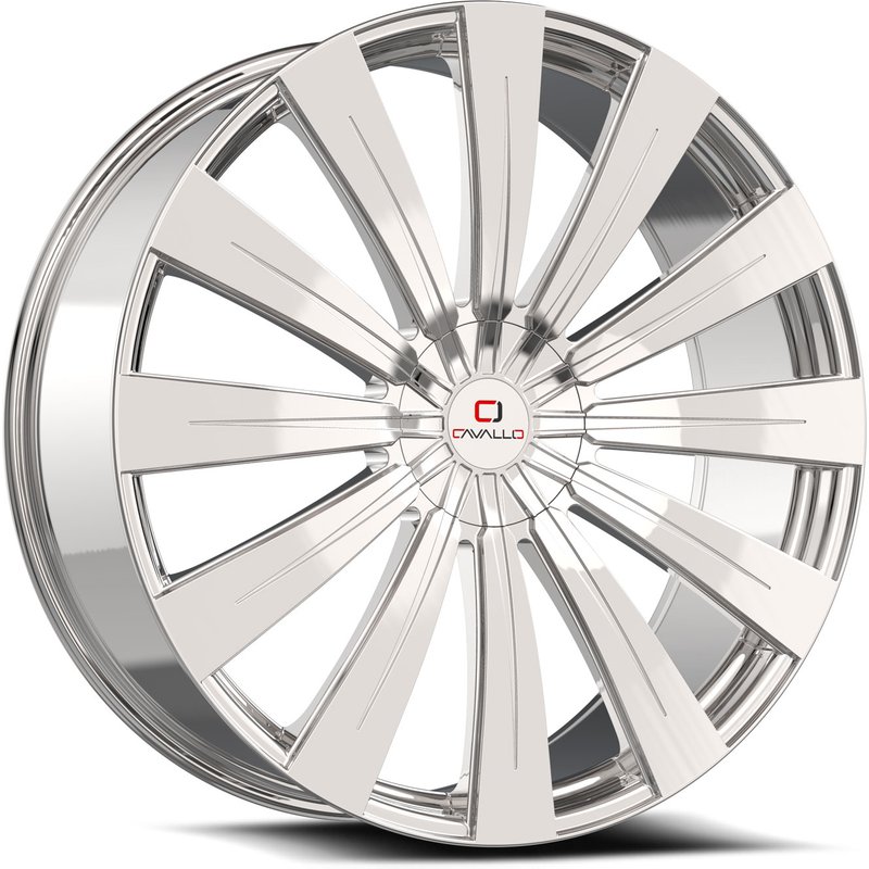 Roues Cavallo CLV-49 Chrome - 20x8.5 - Motif de boulon 5x108 — Roues et jantes