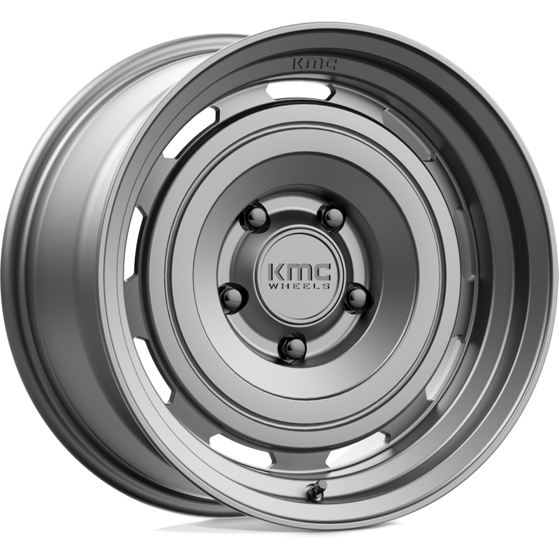 Roues KMC KM720 Roswell Gunmetal Mat 17x8.5 5x108 10 Offset — Roues et jantes