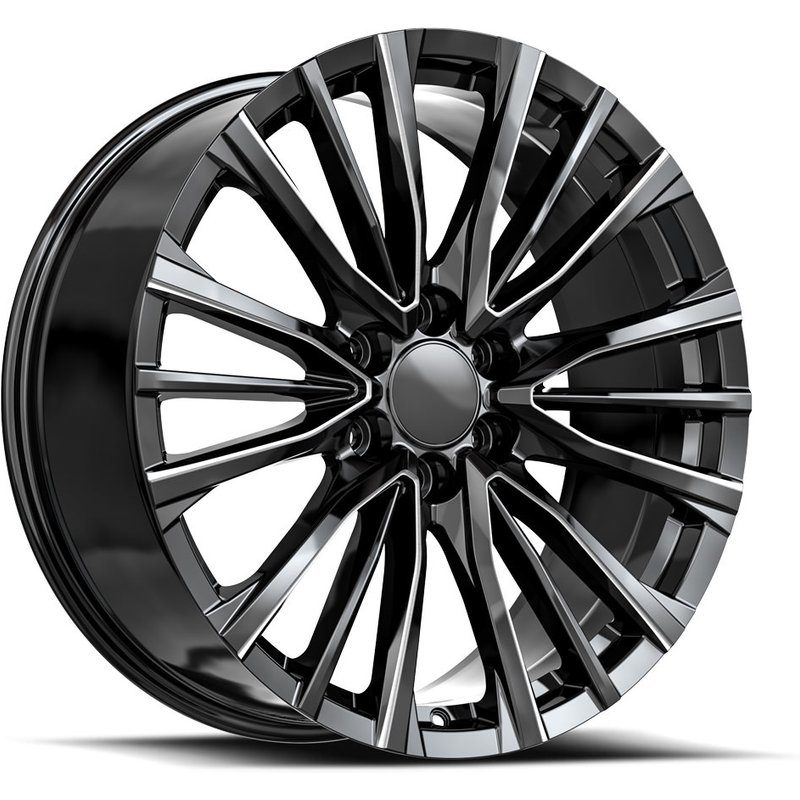 O.E. Revolution CAD-36 Gloss Black Milled 24x10 Rims 6x139.7 — Wheels & Rims