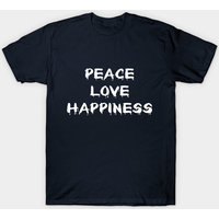 Peace Love Happiness Men's Peace And Love T-Shirt — Mens T Shirts