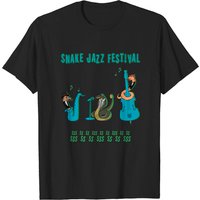 T-shirt pour hommes du Festival Snake Jazz en noir
