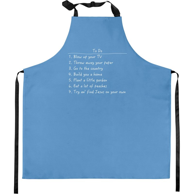 Tablier de cuisine Spanish Pipedream Checklist - John Prine — Tabliers de cuisine