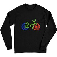 LSD Bicycle Day Albert Hofman Molécule d'Acide Manches Longues — T-shirts pour hommes